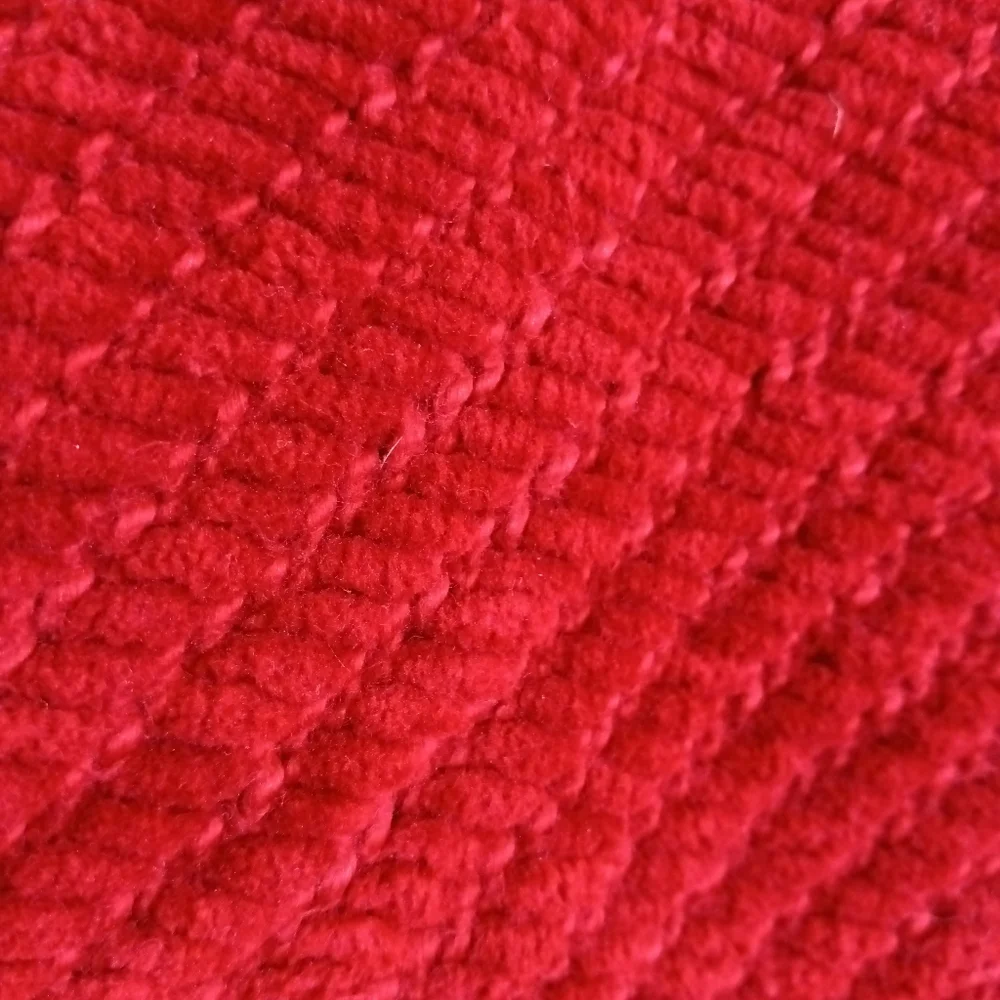 Pottery Barn Burgundy Cotton Chenille Pillow Cover 20 x 20